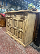 Load image into Gallery viewer, Carved Oak Sideboard
