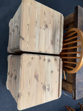 Load image into Gallery viewer, Stripped Pine Bedsides

