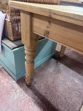 Load image into Gallery viewer, 7ft Solid Pine Table
