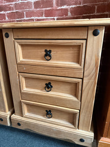 2 x Pine Bedsides