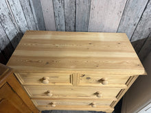 Load image into Gallery viewer, Stripped Pine Chest Of Drawers
