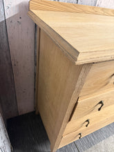 Load image into Gallery viewer, Stripped Oak Chest Of Drawers
