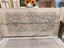 Load image into Gallery viewer, Stripped Oak Storage Seat

