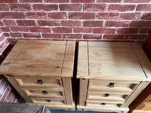 Load image into Gallery viewer, 2 x Pine Bedsides
