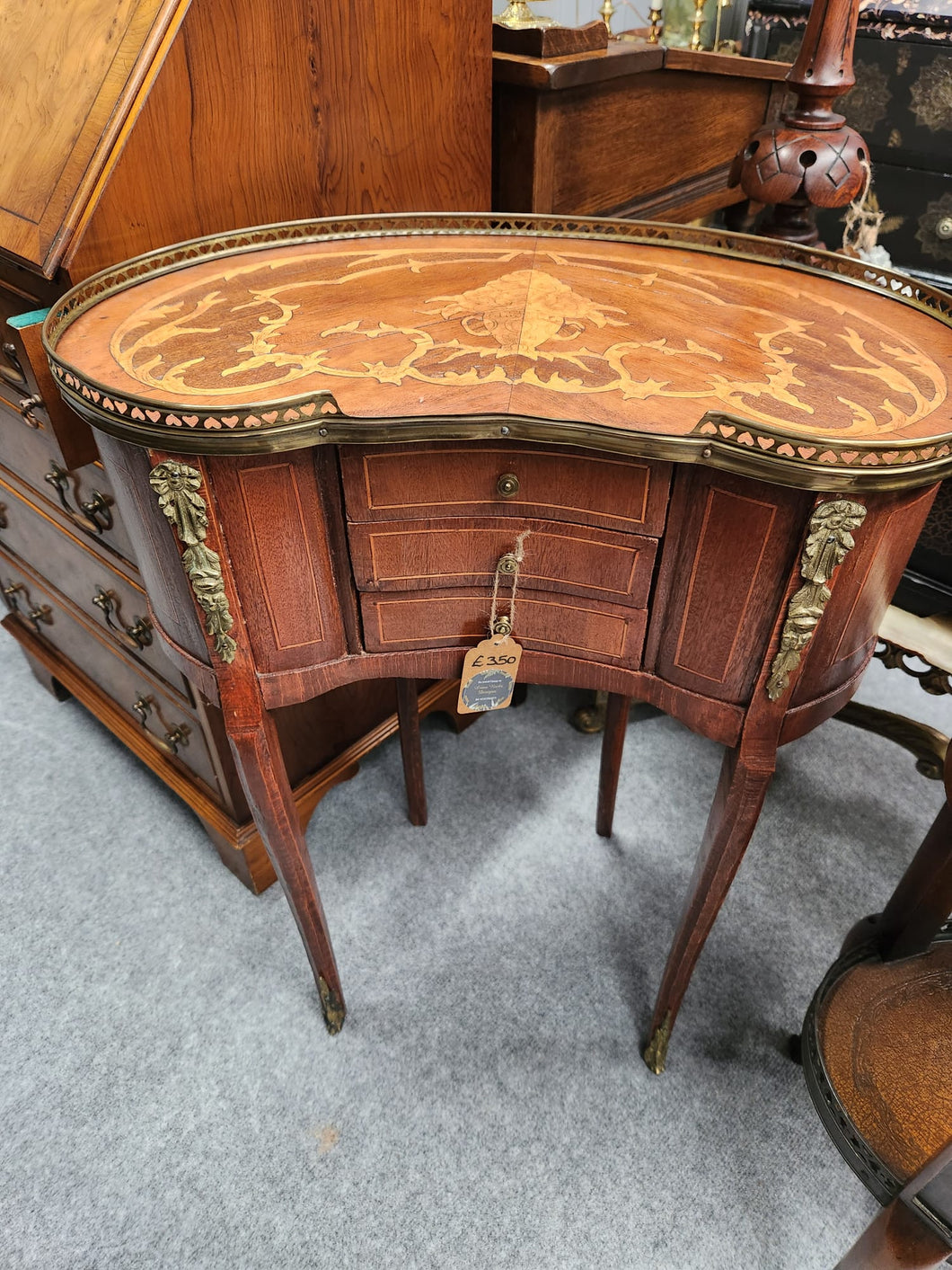 French Kidney Shaped Table