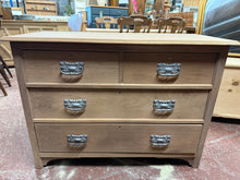 Load image into Gallery viewer, This beautiful late Victorian satinwood chest of drawers has been fully restored to its original finish and might benefit from a wax finish to keep it protected. It features two small dovetail jointed drawers above two longer ones, offering plenty of storage space.

Overall Dimensions

107cm wide x 47cm deep x 77cm high

DELIVERY AVAILABLE      

For our other items see our website https://fossewayfurniture.co.uk

collection from our shop at cv36, our collection zone at bs36 or otherwise delivery is availab
