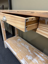 Load image into Gallery viewer, Stripped Pine Console Table
