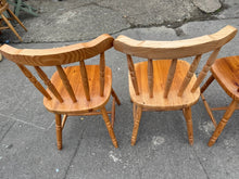 Load image into Gallery viewer, 4 x Pine Kitchen Chairs
