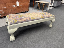 Load image into Gallery viewer, This charming Georgian-style painted footstool is sturdy and well-maintained. It shows just a few minor marks, but nothing that detracts from its overall excellent condition.

Delivery Available

Overall Dimensions

90cm wide x 34.5cm deep x 30cm high&nbsp; &nbsp; &nbsp; &nbsp;

