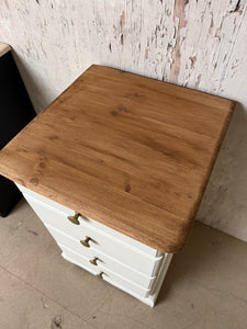 Tall Cream Bedside