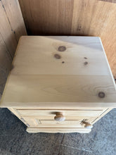Load image into Gallery viewer, Stripped Pine Bedside
