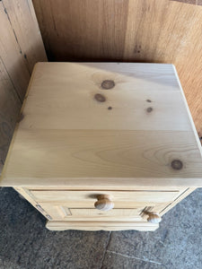 Stripped Pine Bedside