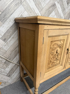 Carved Oak Sideboard