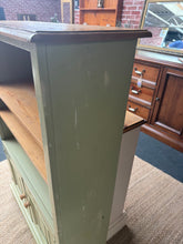 Load image into Gallery viewer, Green Distressed Bookcase
