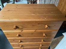 Load image into Gallery viewer, Solid Pine Chest Of Drawers
