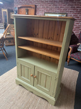 Load image into Gallery viewer, Green Distressed Bookcase
