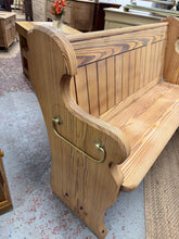 Load image into Gallery viewer, Stripped Pine Pew
