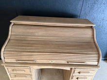 Load image into Gallery viewer, Oak Roll Top Desk
