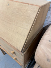 Load image into Gallery viewer, Stripped Teak Bureau

