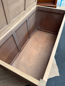 Stripped Oak Blanket Box