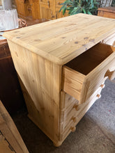Load image into Gallery viewer, Stripped Pine Chest Of Drawers
