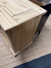 Load image into Gallery viewer, 2 x Stripped Pine Bedsides
