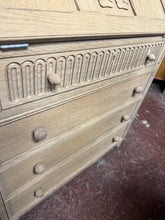 Load image into Gallery viewer, Stripped Oak Bureau
