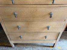 Load image into Gallery viewer, Stripped Oak Chest Of Drawers
