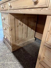 Load image into Gallery viewer, Stripped Pine Desk
