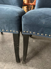 Load image into Gallery viewer, 4 x Navy Blue Dining Chairs
