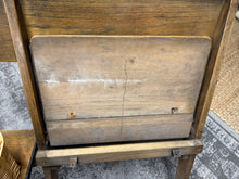 Load image into Gallery viewer, Folding Oak Wooden Pew
