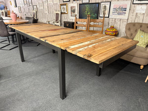Boat Wood Extendable Dining Table