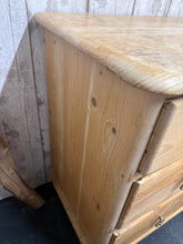 Load image into Gallery viewer, Vintage Pine Chest Of Drawers
