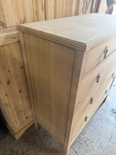 Load image into Gallery viewer, Stripped Oak Chest Of Drawers

