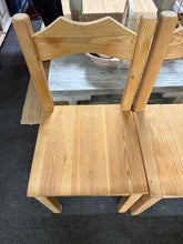 Load image into Gallery viewer, 4 x Stripped Pine Chairs
