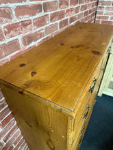 Load image into Gallery viewer, Narrow Pine Chest Of Drawers
