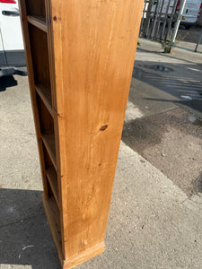Narrow Pine Bookcase