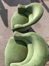 Load image into Gallery viewer, 2 x Green Armchairs
