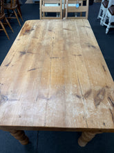 Load image into Gallery viewer, Vintage Pine Dining Table
