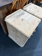 Load image into Gallery viewer, Stripped Pine Bedsides
