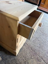 Load image into Gallery viewer, Stripped Pine Bedside
