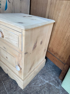 Stripped Pine Bedside