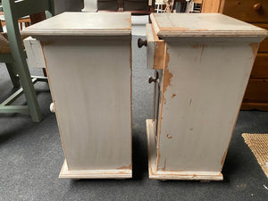 2 x Distressed Bedsides