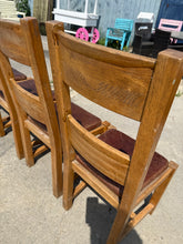 Load image into Gallery viewer, 4 x Oak Chairs
