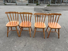 Load image into Gallery viewer, The durable and reliable choice for your kitchen. These solid pine chairs are built to last and maintain their structural integrity over time. While there may be minimal marks, they do not compromise the overall quality of the product.

Overall Dimensions

approx : 39cm wide x 41.5cm deep x 79cm high

DELIVERY AVAILABLE      

HAVE THIS PAINTED A COLOUR OF YOUR CHOICE FOR AN EXTRA £120 OR HAVE IT COMPLETELY STRIPPED BACK FOR JUST £140    

For our other items see our website https://fossewayfurniture.co.uk

