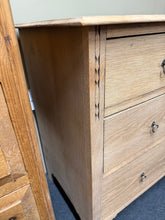 Load image into Gallery viewer, Stripped Oak Chest Of Drawers
