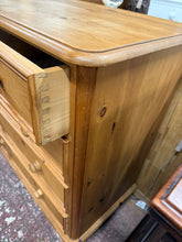 Load image into Gallery viewer, Vintage Pine Chest Of Drawers
