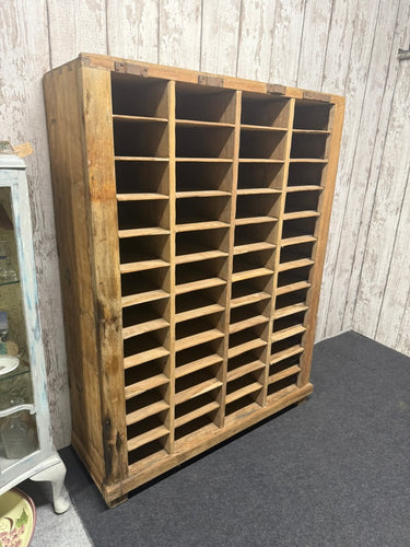 This charming apothecary unit, imported directly from India, brings a unique touch to your home. Crafted from solid wood, it features a few weathered marks that add character without compromising its sturdy quality. With ample storage space, this piece is perfect for organising your essentials while becoming the centrepiece of any room. Its rich heritage and timeless design are sure to spark conversations and brighten your living space with warmth and style.

Overall Dimensions

103cm wide x 33cm deep x 139