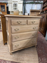 Load image into Gallery viewer, Stripped Oak Chest Of Drawers
