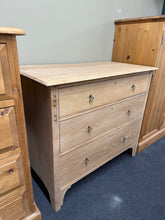 Load image into Gallery viewer, Stripped Oak Chest Of Drawers
